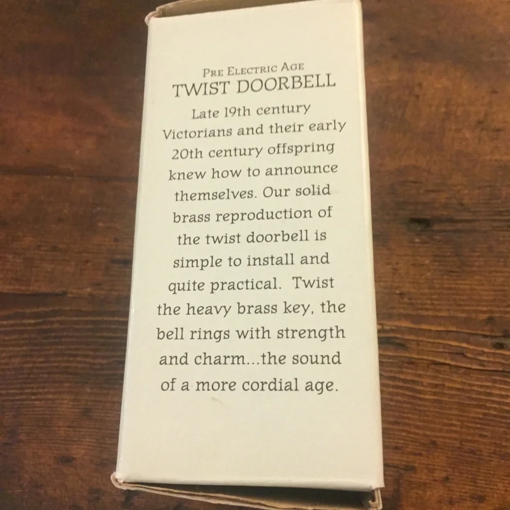 Restoration Hardware RH Twist Doorbell Brass